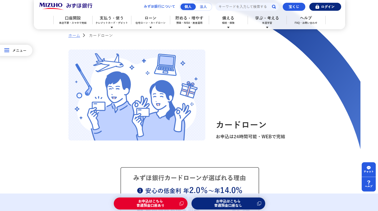 みずほ銀行カードローン