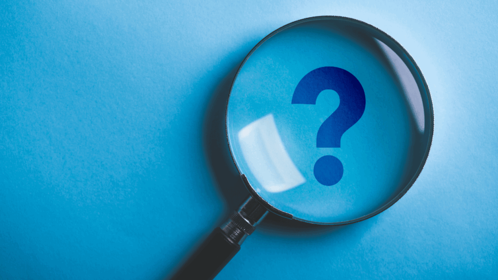 虫眼鏡とはてなマーク