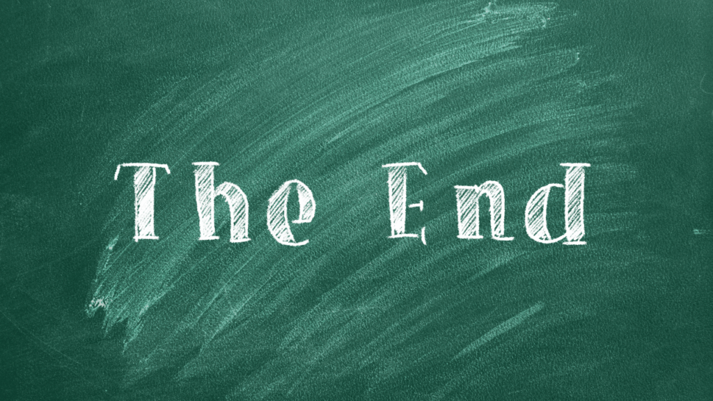 終わり